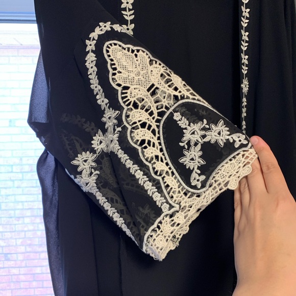 Boho cardigan with lace - Picture 2 of 6